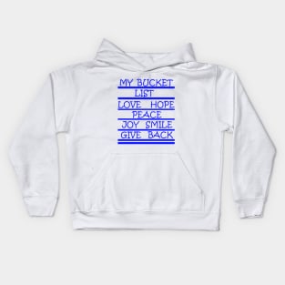 Bucket List Kids Hoodie